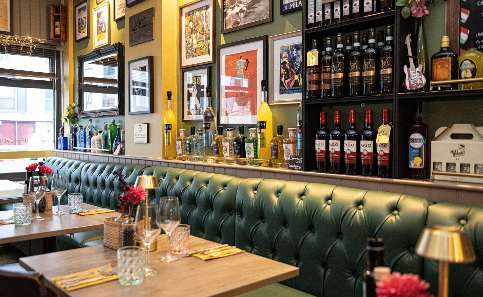 The Wine Room — private dining at Max's Brasserie, Southampton